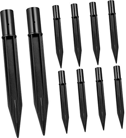 VANZACK 10stücke Solarleuchten-erdspieße Für Außenbereich Ersatz-pfähle Für Solarleuchtenmasten Kompatibel Mit Solarleuchten Und Straßenlaternen Installieren Für Gras Schlamm