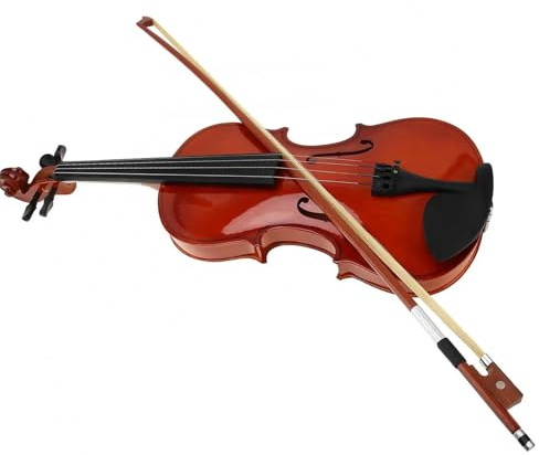 Geige 4/4 3/4 1/2 Akustikvioline Geige Linde Mit Koffer Und Bogen Saiteninstrumente(1-2)