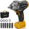 1200N.m Cordless Impact Wrench 1/2 inch for Dewalt Battery, 900FT-LBS Impact Drill with LED Work Light, 2400RPM High Torque Impact Driver (Tool Only)
