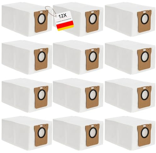 12 Stück Staubsaugerbeutel für Dreame L10s Ultra / L10 Ultra/L20 Ultra Staubbeutel für Xiaomi X10+ Ersatzbeutel Filtertüten Ersatz Beutel