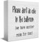 Holz-Schild mit Aufschrift Please Don'T Do Coke In The Bathroom We Have Another Room, Schreibtischdekoration, motivierende Tischdekoration, Holzkistenschild, dekoratives Bauernhaus, quadratisches