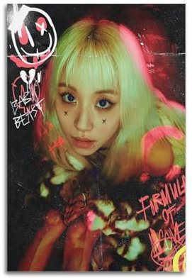 Twice Chaeyoung Print Albumcover signiert limitiertes Poster, Musikcover-Poster, Pop-Hip-Hop-Rap-Sänger-Star, Musikposter, ästhetische Leinwand, Wandkunst für Mädchen und Jungen, Teenager,