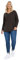 Yours Curve Dark Essential Long Sleeve V-Neck T-Shirt - Women's - Plus Size Curve Brown