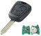 Heart Horse 433MHz Coque Clé de Voiture Télécommande, Boitier Clef de 2 Boutons Télécommande Coque de Clé Rechange pour Citroen Xsara Picasso Berlingo C2 C3 C4 Telecommande avec ID46 Chip SX9 Lame