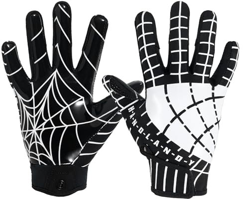 HLDD HANDLANDY Fußballhandschuhe für Jugendliche, Kinder mit klebrigem Griff, Stretch-Footballhandschuhe für Jungen und Mädchen