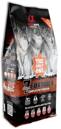 Alpha Spirit 7 Days Formula Complete Dry Dog Food | The Only One | Cold Pressed | Grain Free | Protein Rich | Suitable For All Dog Breeds (12kg)