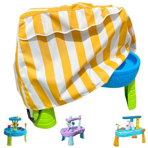 Kids Water Table Cover Fit Rain Showers Splash Pond Water Table, 2 Step Water-resistant Dustproof Kids Water Desk Cover For Rain Showers Pond Outdoor Patio