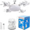 LED Ventilateur Plafond avec Lumiere, 4 Fan têtes Lampe Ventilateur Plafonnier, 2 en 1 Ventilateurs avec Telecommande et Lumière, 3 Vitesses, Dimmable, Lampe Ventilateurs Plafond Avec Douille E27