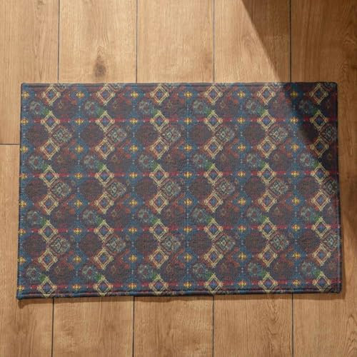 CEVAN Tent Door Mats For Camping Entryway Retro Art Thick Outdoor Entrance Large Floor Indoor Non Slip Soft Flannel Surface, Customizable Design, Non-Slip Doormats 50x80cm
