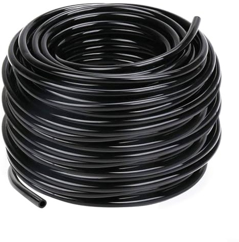 Snowchecking Bewässerungsschlauch, Garten-Tropfleitungssystem, 4–6 mm, PVC-Verteilerschlauch, Pflanzenbewässerungsausrüstung für Gewächshaus, landwirtschaftliche Felder (20 m)