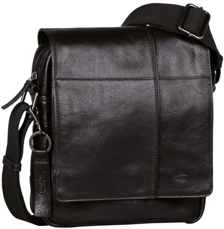 camel active Umhängetasche Pine Crossbody Bag Black schwarz