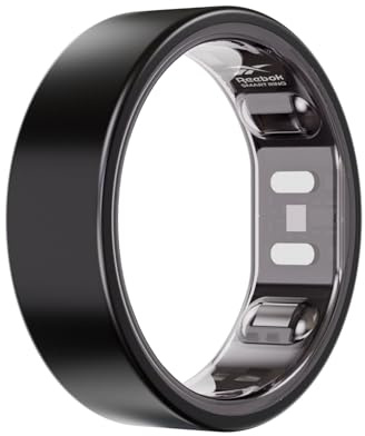 Reebok Smart Ring for Women or Men - Matte Black, Size 13 Fitness Ring - The Next Generation of Wearable Technology - Fitness and Sleep Tracker - Monitors Wellbeing and Recovery