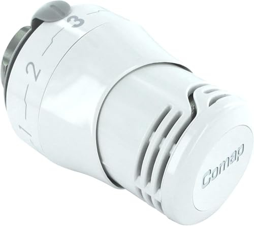 COMAP Tête thermostatique Senso - Blanche - M28 x 1,5 - R100000, Blanc (Lot de 5)