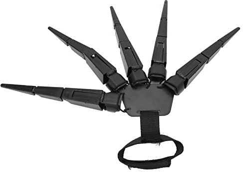 CHEOTIME Halloween Articulated Fingers, Wearable Horrific Finger Extension Party Supplies Cosplay Props Skeleton Bone Claw Hand Finger Puppets Fits All Finger Sizes (Right Hand)