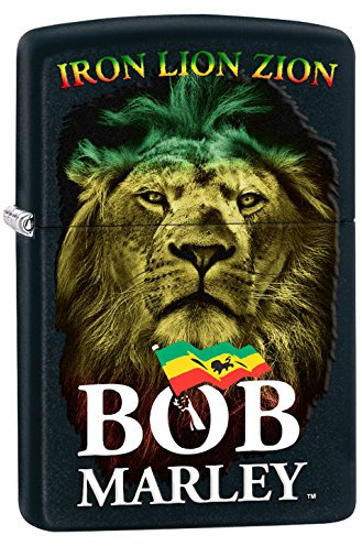 Zippo BOB Marley - Black Matte - Spring 2017 Feuerzeug, Chrom, Silber, 5.8 x 3.8 x 2 cm