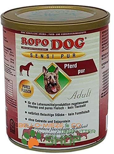 30 Dosen à 800 gr. RopoDog Adult Sensi Pur Pferd - pures Fleisch