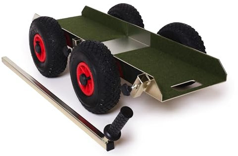 TS 250 Air Tandem Glastransportwagen luftbereift - bis 250 kg Tragkraft,Transportwagen, Transporthilfe, für Glasscheiben, Holzplatten oder Steinplatten, Sackkarre, Plattenwagen, Handwerker; Transport