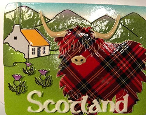 FANCYTHAT and SCIFI PLANET Scotland Highland Cow Fridge Magnet