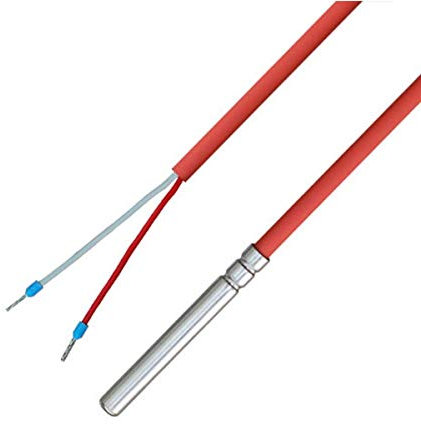 iOVEO 036HS34202 - NTC 2KOHM - Kabelfühler/Temperaturfühler/Solarfühler/Temperatursensor mit Silikon-Leitung bis 200°C, 2 Meter