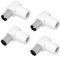 E.T TV Koax 2x Winkelstecker 2x Winkelbuchse Set Antennenstecker Kupplung Adapter Stecker Buchse Koaxialkabel
