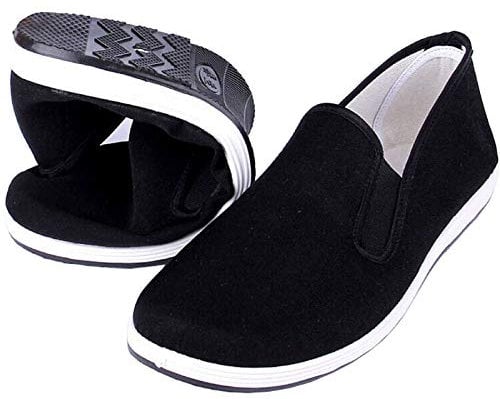 Kung Fu Tai Chi Zapatos de Artes Marciales Suela de Goma Unisex Lona Antideslizante Moda Qigong Zapatillas de Deporte Negro EU 47 (285 cm)