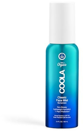 COOLA Organic Sunscreen LSF 50 Sonnenblock-Gesichtspflege, Dermatologist getestete Hautpflege für täglichen Schutz, vegan und glutenfrei, natürlicher Duft, 100 ml