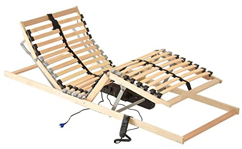 Coemo 7-Zonen Lattenrost Ergo mit Motor Kopf- und Fußteil elektrisch verstellbar Bausatz 80 x 200 cm