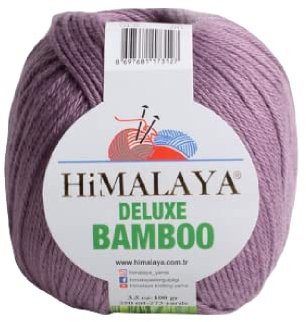 Strickfein Himalaya Deluxe Bamboo Wolle Strickgarn 60% Bambus 40% Baumwolle 100gr 124-35 Dunkellavendel