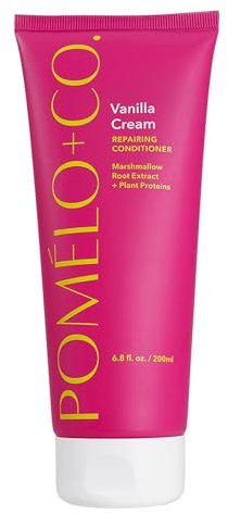Pomélo+Co. Tiefenpflegender Vanille Conditioner mit pflanzlichen Proteinen für mehr Widerstandskraft und Glanz/Haarpflege für trockenes und geschädigtes Haar/Vanilla Cream 200ml