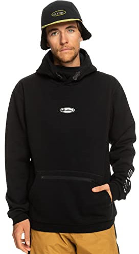 Quiksilver Big Logo - Funktioneller Ski- und Snowboard-Hoodie für Männer Schwarz