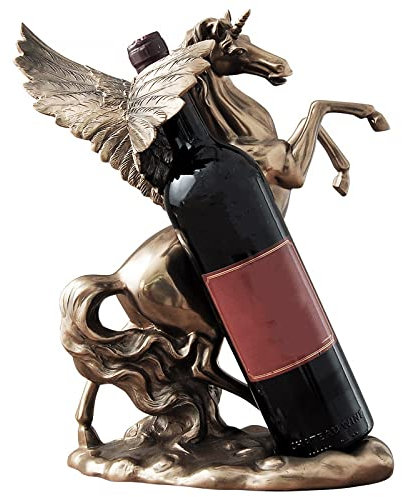 MRXFN Auto-Dekoration Kreative Pegasus-Weinregal-Ornamente, Wohnaccessoires, Wohnzimmer-Weinschrank-Dekorationen, Geschenk-Rotweinregale
