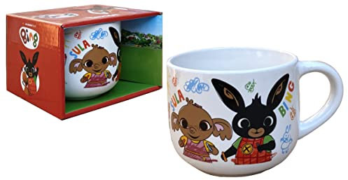 Tazza in ceramica, Bing e Sula, tazza larga jumbo, 380 ml, in scatola