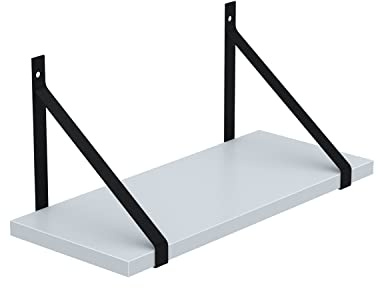 AKKE Hängeregal Gino Wandregal Kinderzimmer Küche Wohnzimmer Badezimmer Loft Büro Regale für Wände Regalbrett für Wand-Deko Küchenregal Moderne Wandboard Bücherregal Wand Helle Esche 80x20 cm