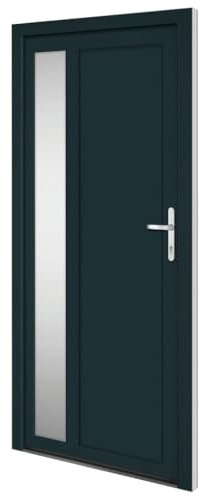 VidaXL Porta d'Ingresso in PVC Antracite 98x200 cm