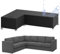 Abdeckung für Gartenmöbel L-Form, Schutzhülle für Loungemöbel L Form Lounge Abdeckung (Linke Kurz-Rechte Lang) Wasserdicht, 420D Oxford Sofa Abdeckung für Lounge Sofa, Ecksofa - 210 x 270 x 90/65cm