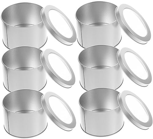 Parliky 6st Blumentöpfe Für Zimmerpflanzen Aluminiumdosen Tee Blechdose Zinnbehälter Für Blumen Leere Blechdosen Kleine Dosen Zum Verschenken Gewürzdosen Altmodisch Reisen Korb Weißblech