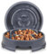 Pack of 2 Slow Feeder Dog Bowl, Anti Slip Dog Bowls to Slow Down Eating, Anti-Gulp Dog Feeding Bowls, Dog Slow Feeder Bowl