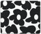 Square Mouse Pad Cute Black Flower Mouse Pads Aesthetic for Desk Laptop Small Office Computer Mousepad for Wireless Mouse Home Office Decor Desk Accessories, 9.5×7.9 in, Retro Black