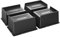 MYMULIKE Lot de 4 rehausseurs de lit robustes de 10,2 cm, jusqu'à 2,721,6 kg, pour canapé, bureau, table, bibliothèque (noir, 10,2 cm)