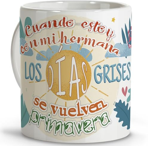 LolaPix Grande sœur. Tasses originales à offrir. Cadeau sœur. Cadeaux pour sœurs. Tasse en céramique 330 ml. FBA 2024