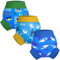 FLYISH DIRECT Pañal Bañador Reutilizable, Pañal de Natación Reutilizable, Pañales para Nadar para Bebés Reutilizables, Pañales de Agua Reutilizables para Niños y Niñas, 3-4 años, Azul