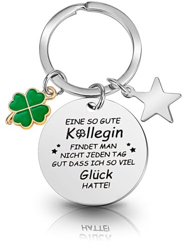 Grevosea Abschieds Kollegin Geschenk Lieblingskollegin Eine So Gute Kollegin Schlüsselanhänger - Edelstahl Kollegen-Freundschafts Glücksbringer
