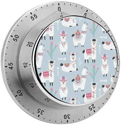 Magnetischer Countdown Niedliches Alpaka Küchentimer Stoppuhr Timer Kurzzeitwecker Für Kochen Backen Küche 8cm