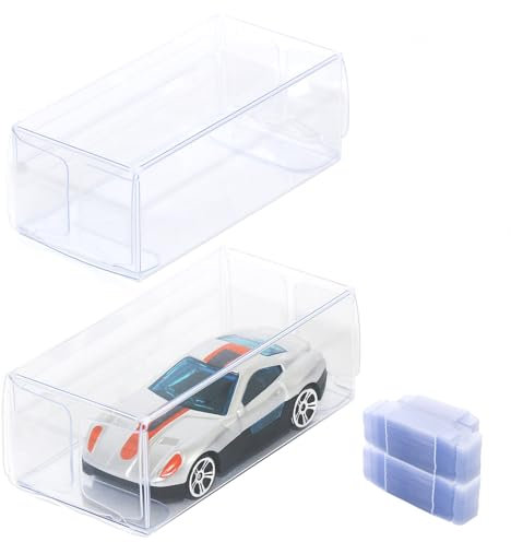 Vitrina Transparente de 100 Piezas, Caja de exhibición de encimera, Soporte Organizador de Cubos, protección a Prueba de Polvo, Vitrina para Figuras de acción, Juguetes, coleccionables, Modelo de