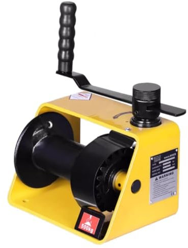 Cabrestante manual con bloqueo automático, Cabrestante de engranaje helicoidal de turbina con freno, Cabrestante manual for trabajo pesado, Tractor, Cabrestante portátil for grúa pequeña(500KG(1100IBS