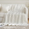 MIULEE Kuscheldecke Flauschig Fleecedecke Decke Tagesdecke Sofadecke Flanell Einfarbig Wohndecken Warm Weich Überwurf Mikrofaser Blanket Für Bett Sofa Schlafzimmer 60x80 Inch 150x200 cm Weiß
