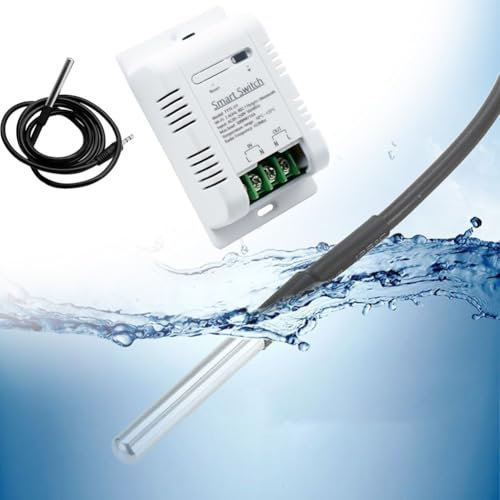 Capteur de température, module de température WiFi sans fil avec sonde de température en acier inoxydable 433 télécommande APP contrôle pour Tuya pour la vie intelligente