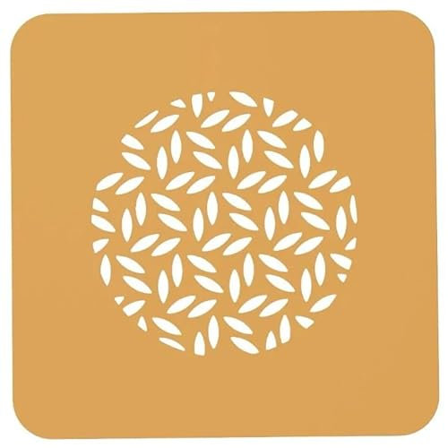 Silikomart Lot de 2 pochoirs en silicone pour décoration alimentaire Motif feuilles Foglia 16 x 16 cm