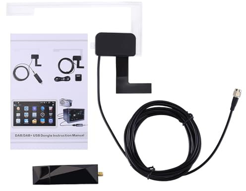 LICHENGTAI DAB Antenne Auto, DAB+ Autoantenne SMB Adapter, DAB Autoradio Antenne, Digitales Autoradio Antenne
