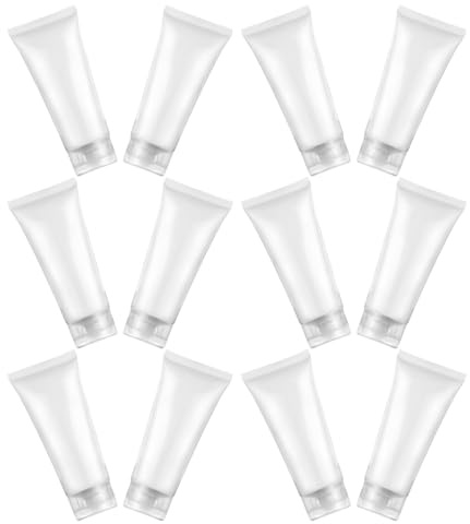 Wiederbefüllbare Quetschtuben 20ml Kunststoff Weiß für Shampoo